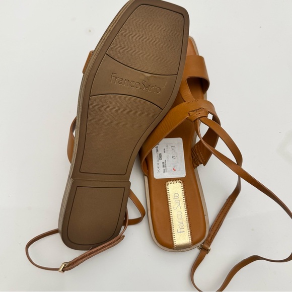 Franco Sardo Maren Ankle Strap Sandals Brown Size 8 - Picture 4 of 4